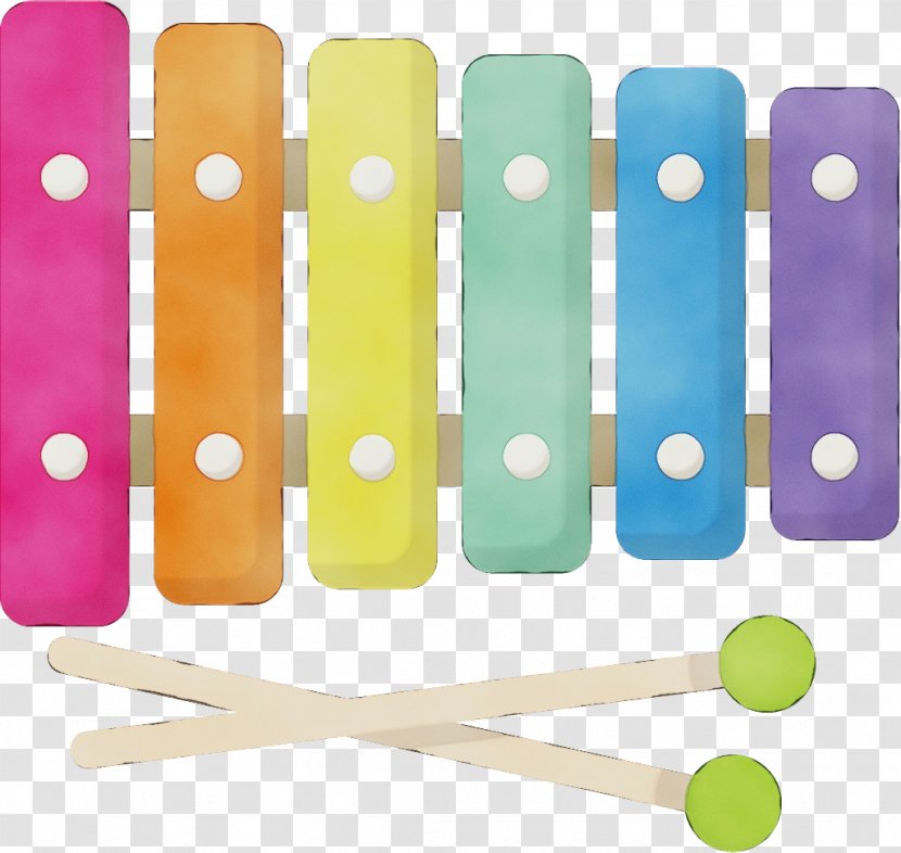 Xylophone - Watercolor - Wet Ink Transparent PNG