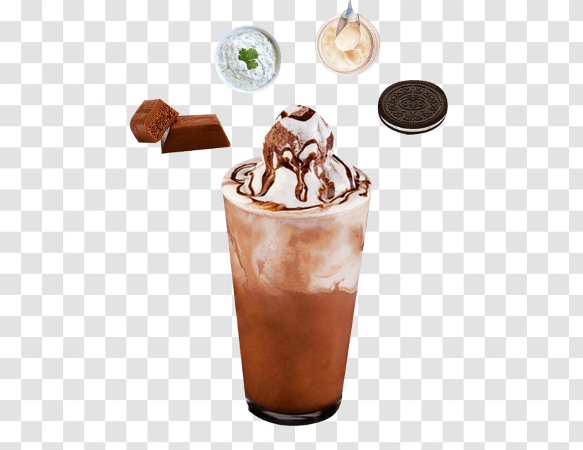 Chocolate Ice Cream Sundae Milkshake Iced Coffee - Cup Transparent PNG