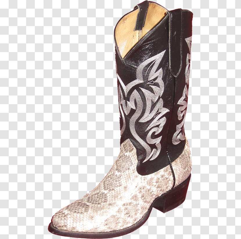 Cowboy Boot Shoe Footwear - Western Diamondback Rattlesnake Transparent PNG
