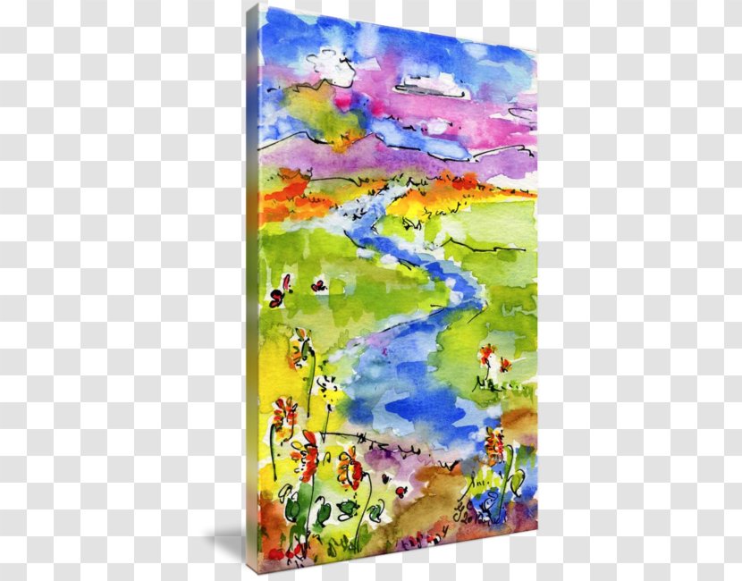 Watercolor Painting Modern Art Acrylic Paint - Artwork - Ink Transparent PNG