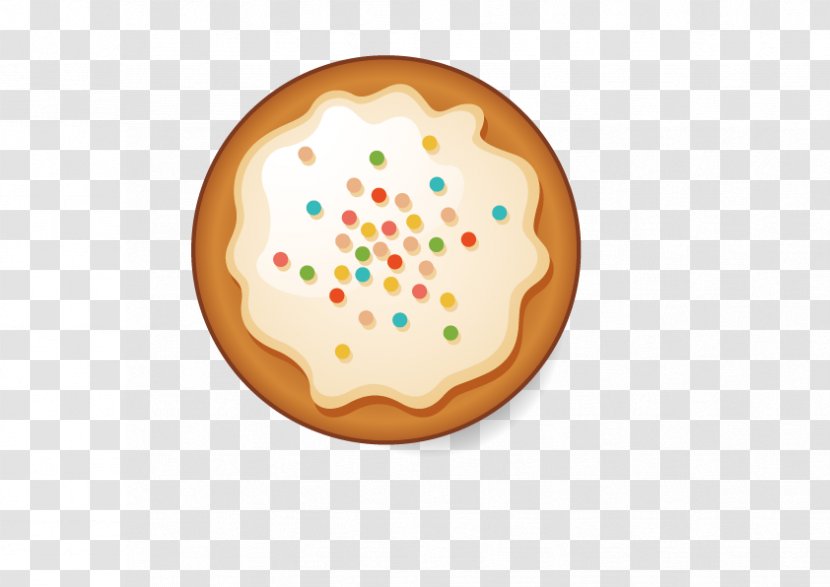 Icing Custard Cream Chocolate Chip Cookie Biscuit - Dessert - Hand-painted Cookies Transparent PNG