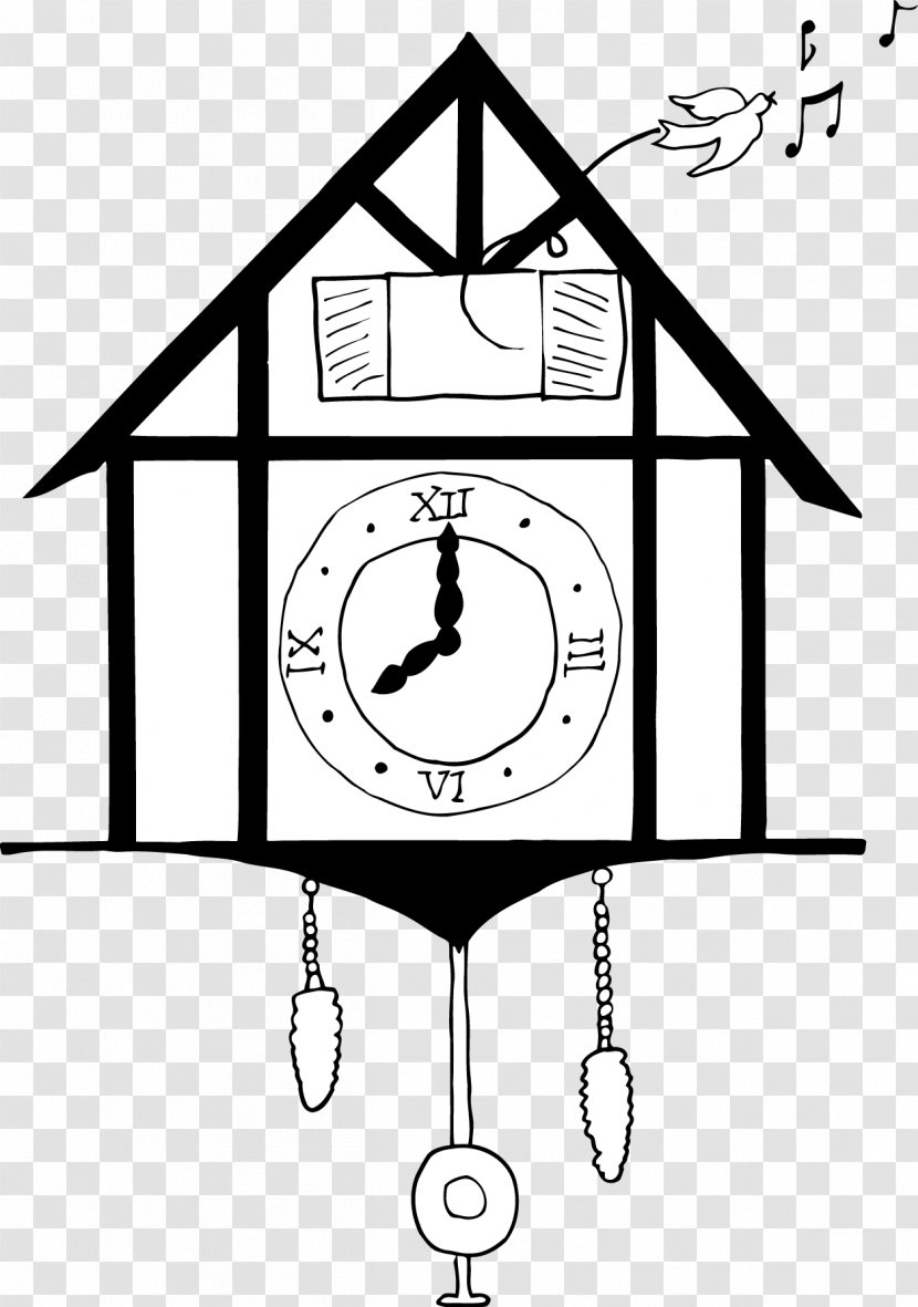 Drawing Timber Framing Architectural Engineering Clip Art - Cuckoo Clock Transparent PNG