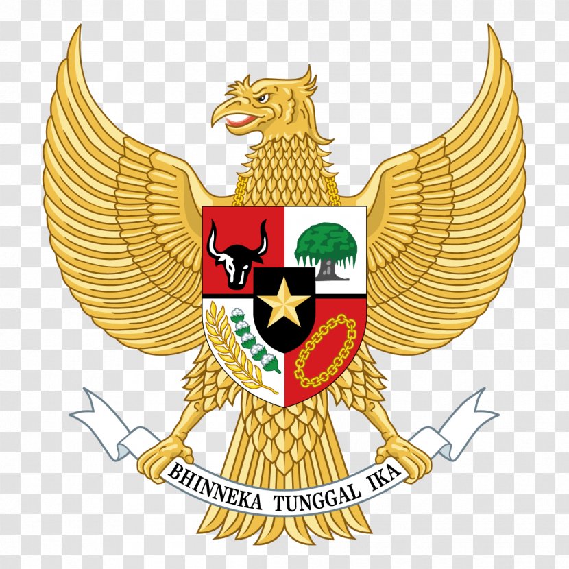 National Emblem Of Indonesia Garuda Pancasila - Sticker - Nepal Transparent PNG