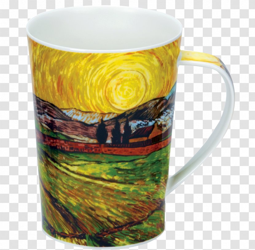 Coffee Cup The Starry Night Mug Impressionism Landscape Painting Transparent PNG