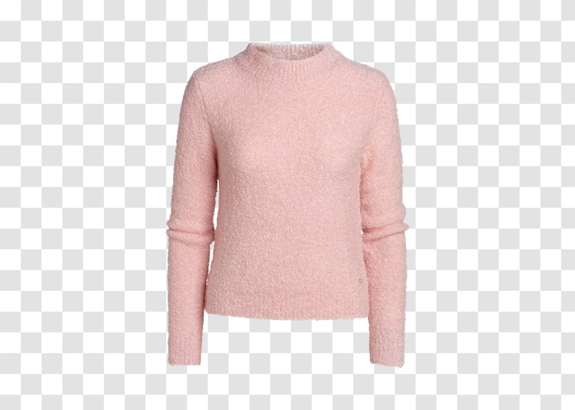 Sleeve Shoulder Sweater Pink M Wool - Woolen Transparent PNG