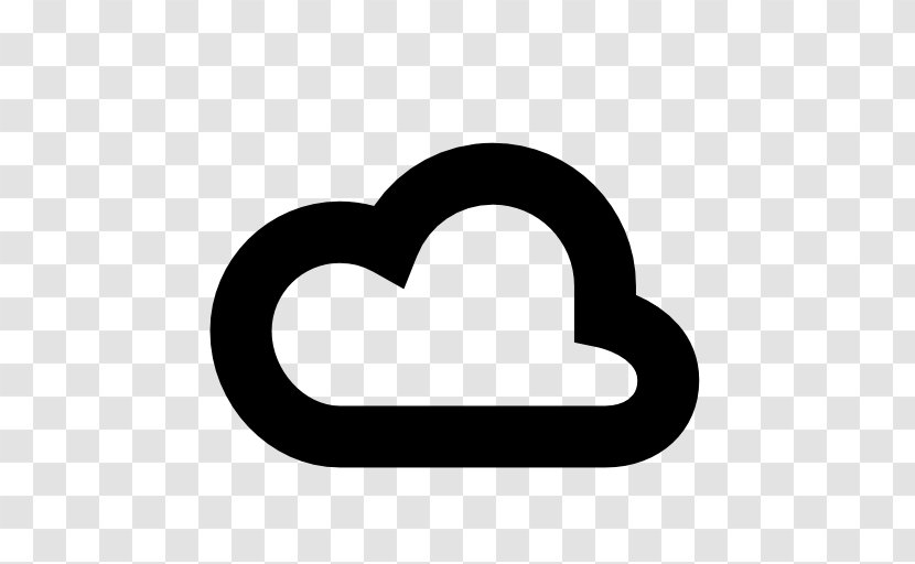 Cloud - Text - Black And White Transparent PNG