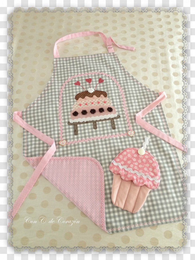 Apron Paper Sewing Kitchen Pin - Pink Transparent PNG