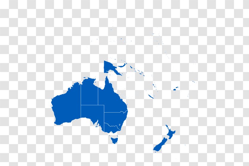 Australia Southeast Asia World Map - Area Transparent PNG