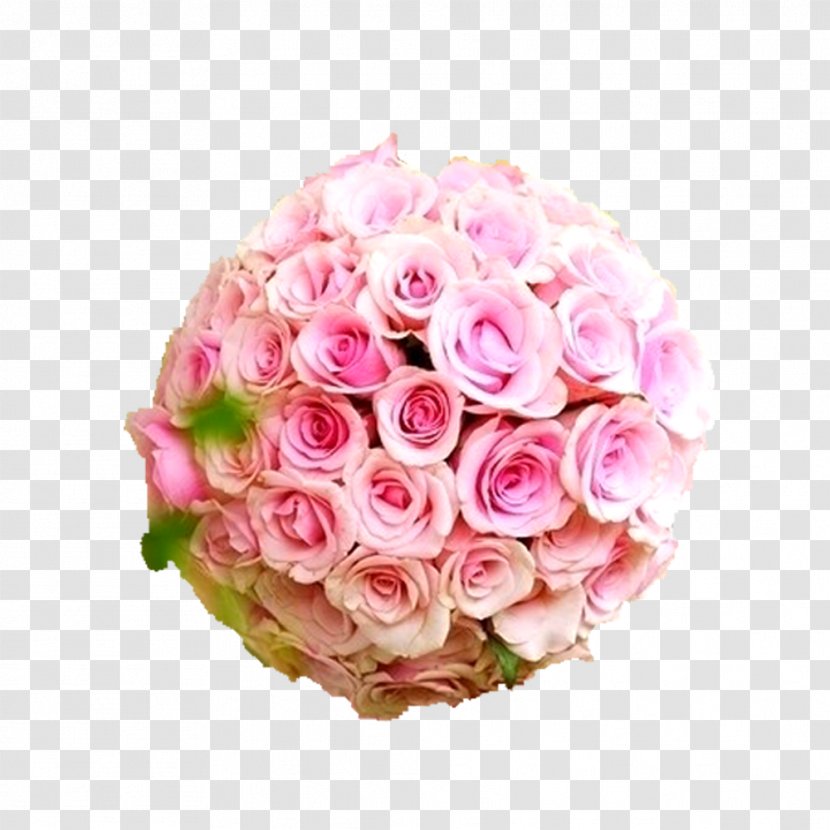 Wedding Flower Bouquet Rose Floral Design - Reception - Pink Ball Transparent PNG