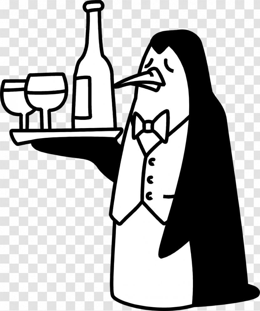 Red Wine Animation Clip Art - Professional - Waiter Transparent PNG