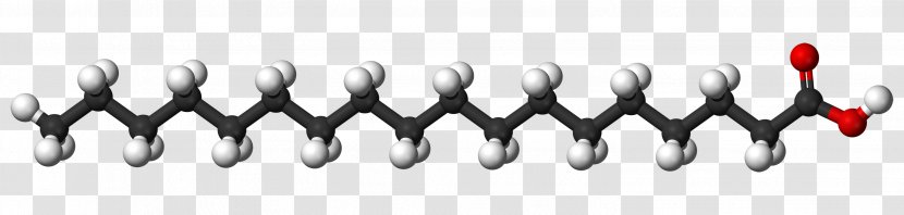 Stearic Acid Fatty Saturated Fat Molecule - Double Bond Transparent PNG