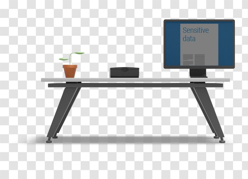 Desk Line Computer Monitor Accessory - Furniture Transparent PNG