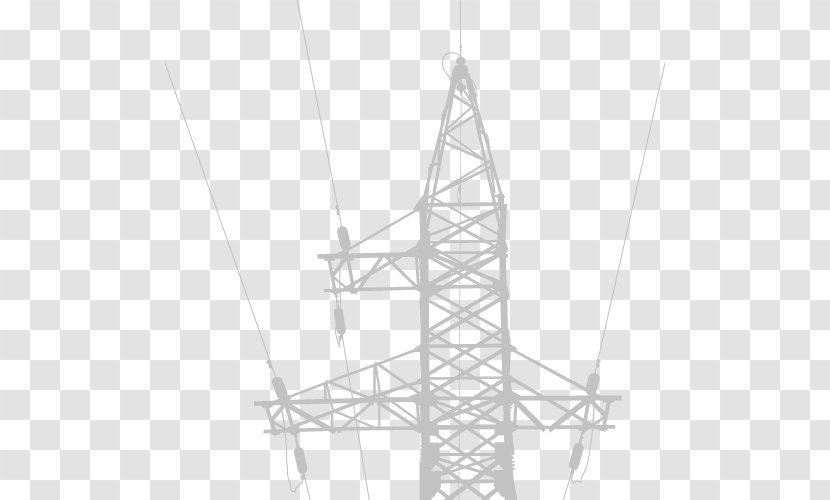 Transmission Tower Electric Potential Difference Electrical Wires & Cable Overhead Power Line - High Voltage Transparent PNG