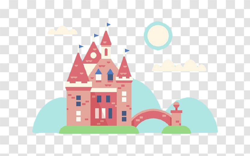 Cartoon Clip Art - Castle Sunrise Transparent PNG