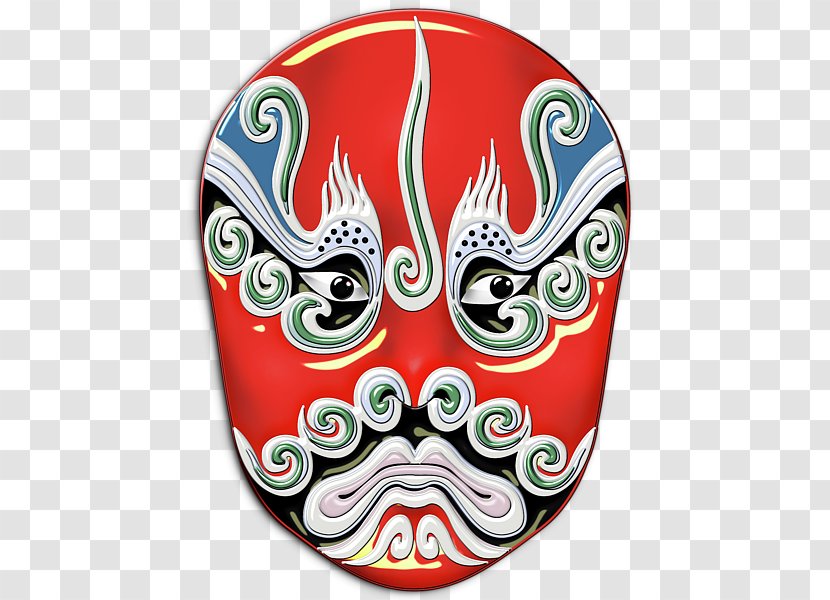 Mask Chinese Opera Beijing Peking - Silk Transparent PNG