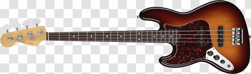 Fender Stratocaster Bass Guitar Jazz Squier - Silhouette Transparent PNG