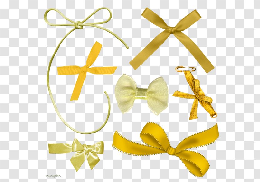 Yellow IFolder Bunt DepositFiles Ribbon - Ifolder - Bowknot Transparent PNG