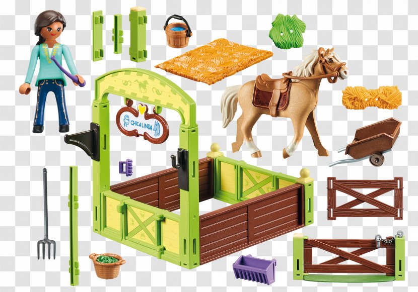 Playmobil Spirit Horse Box Lucky & Abigail Boomerang With Stall Pru Chica Linda - Map Transparent PNG