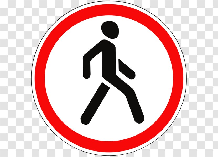Prohibitory Traffic Sign Pedestrian Code - Road Transparent PNG