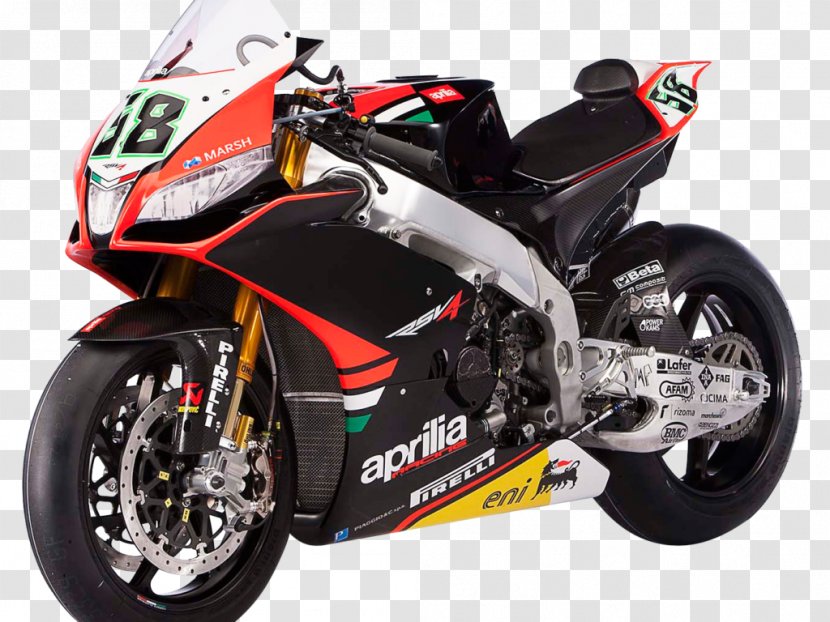 FIM Superbike World Championship Aprilia RSV4 Motorcycle Sport Bike - Automotive Exterior Transparent PNG