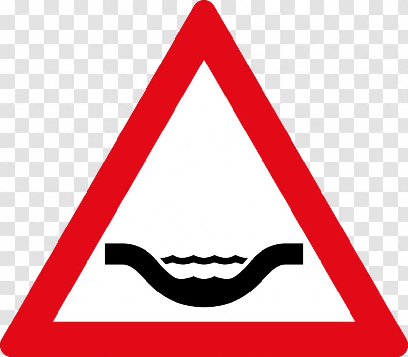 Traffic Sign One-way Road Warning - Triangle Transparent PNG