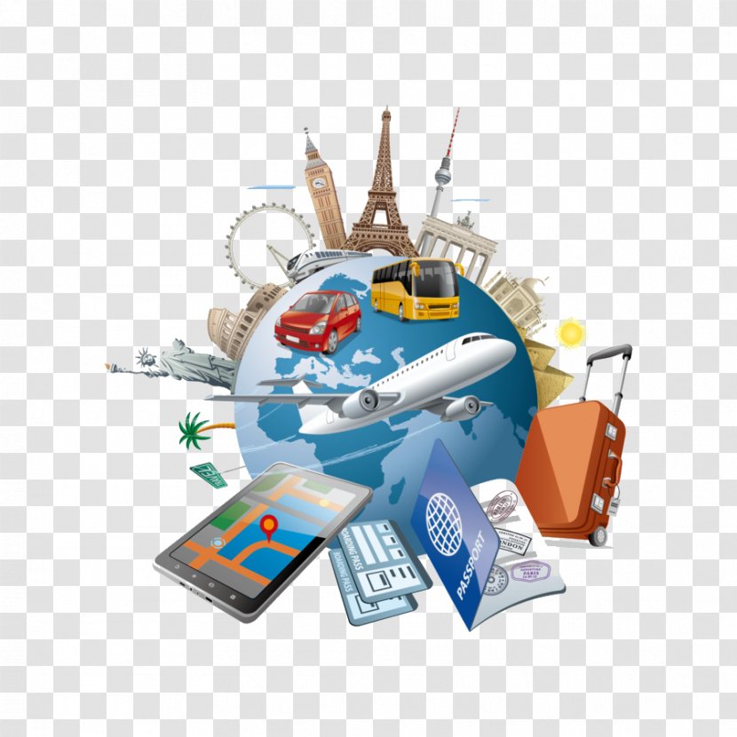 Vector Graphics Royalty-free Tourism Travel Illustration - World Day Transparent PNG