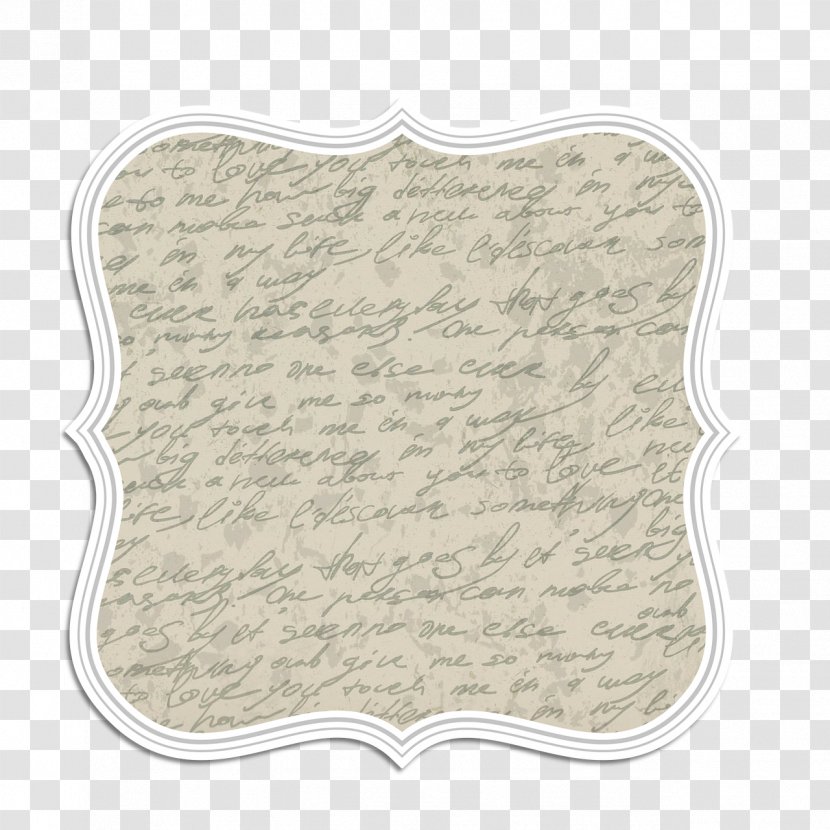 English Image File Formats Letter - Antique Transparent PNG