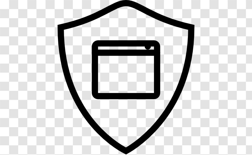 Computer Security Application Icon Design - Black And White - ESCUDOS DE FUTBOL Transparent PNG