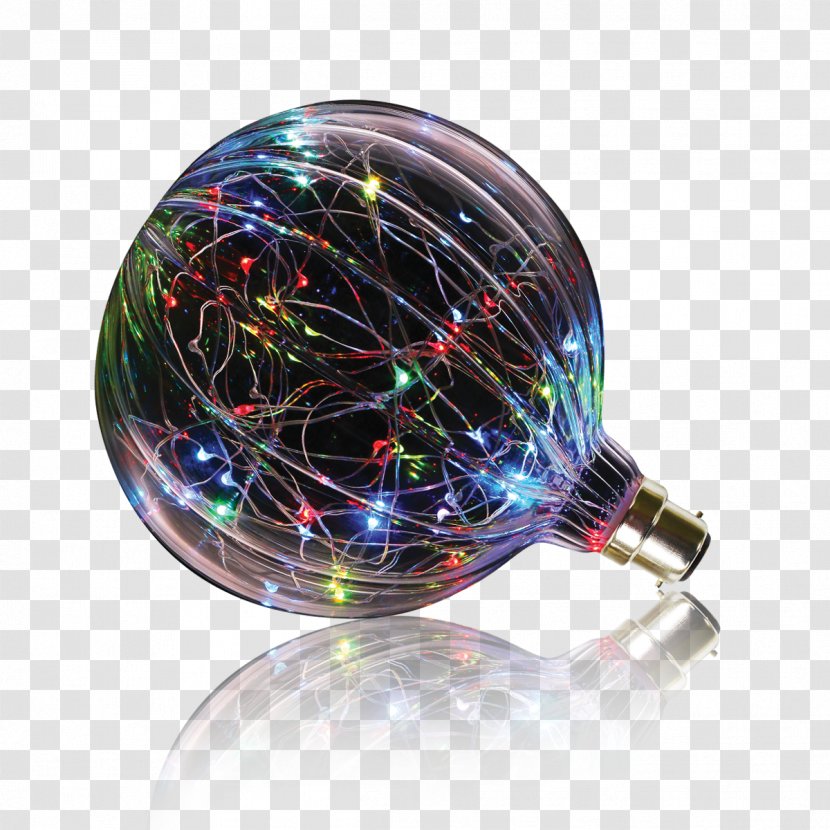 Incandescent Light Bulb Edison Screw LED Lamp Color - Glass Transparent PNG