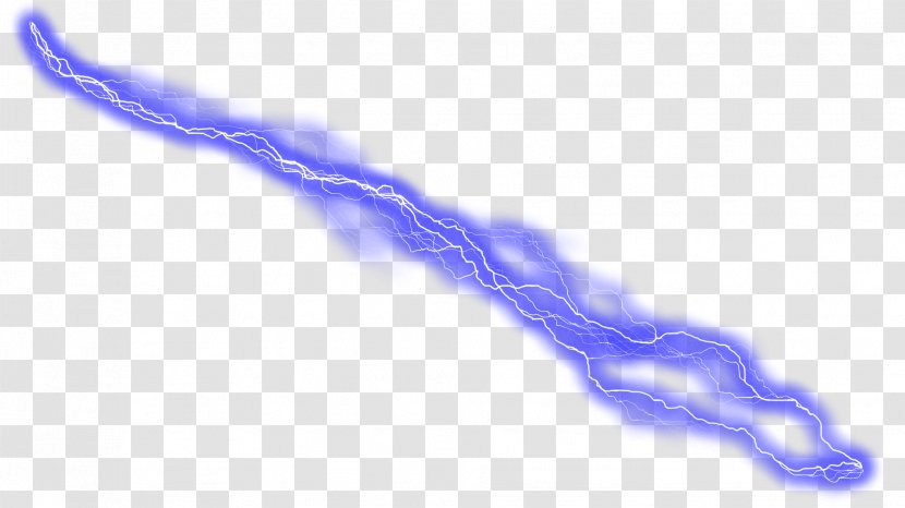 Lightning Thunder Clip Art - Blue - Transparent Transparent PNG