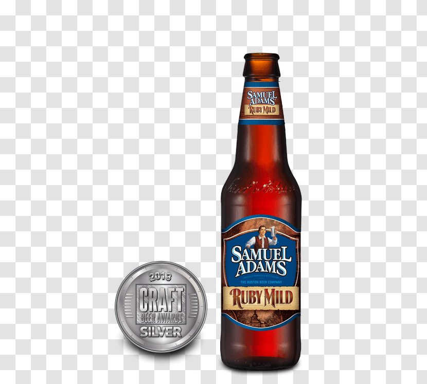 Mild Ale Samuel Adams Lager Beer Bottle - Dark Transparent PNG