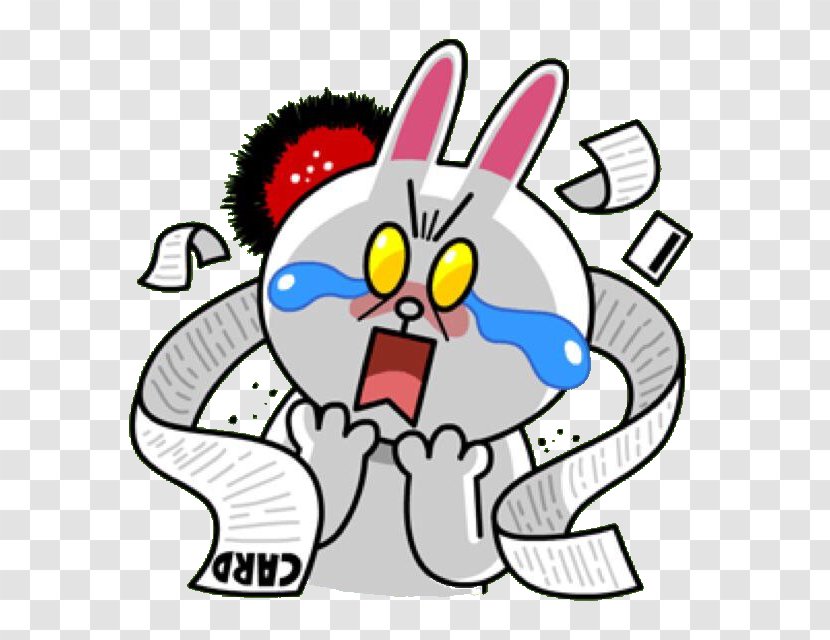 Sticker Line Friends Free Decal - Watercolor - LINE CONY Transparent PNG