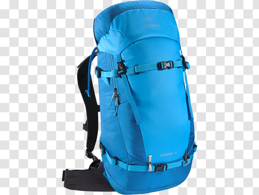 Arc'teryx Backpack Bag Skiing Pocket - Cobalt Blue Transparent PNG
