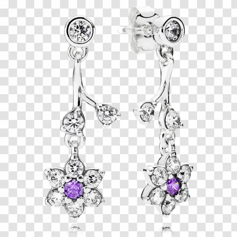 Earring Pandora Cubic Zirconia Jewellery Charm Bracelet - Slap Transparent PNG