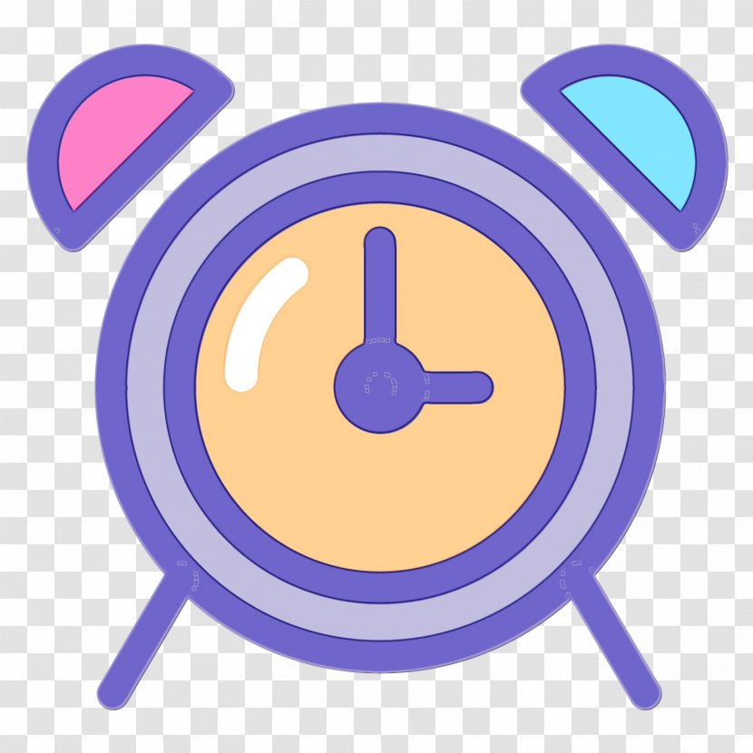 Clock Cartoon - Watercolor - Alarm Device Transparent PNG