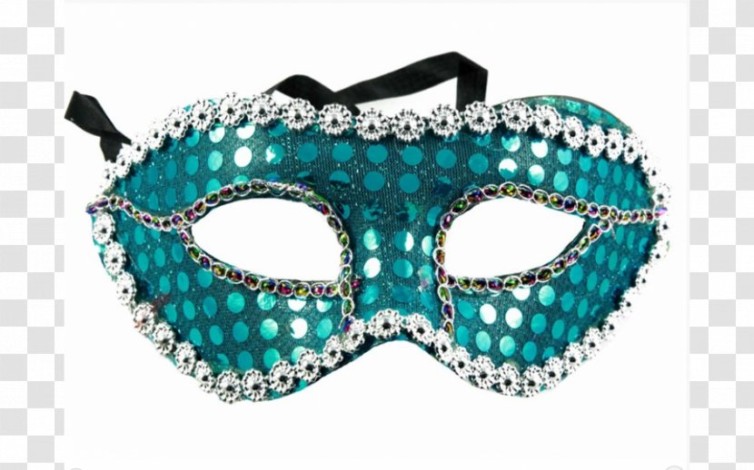 Mask Turquoise Teal Headgear Face - Dance Transparent PNG