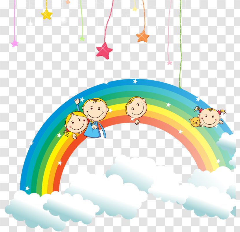 Rainbow Cartoon Illustration Transparent PNG