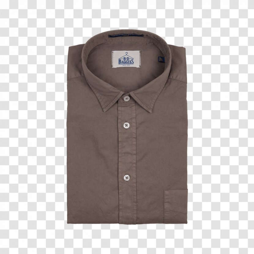 Dress Shirt Collar Sleeve Button - Brown - Khaki Transparent PNG