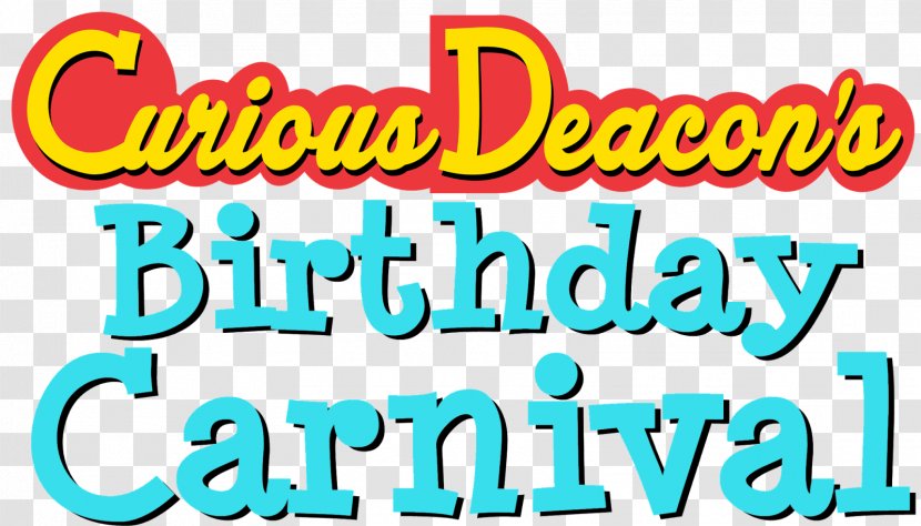Curious George Text Birthday Typography Font - Carnival Theme Transparent PNG