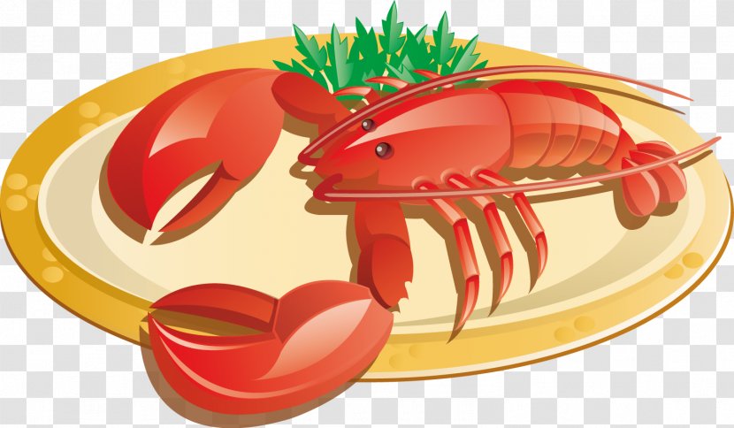 Lobster Crab Dish Clip Art - Food Transparent PNG
