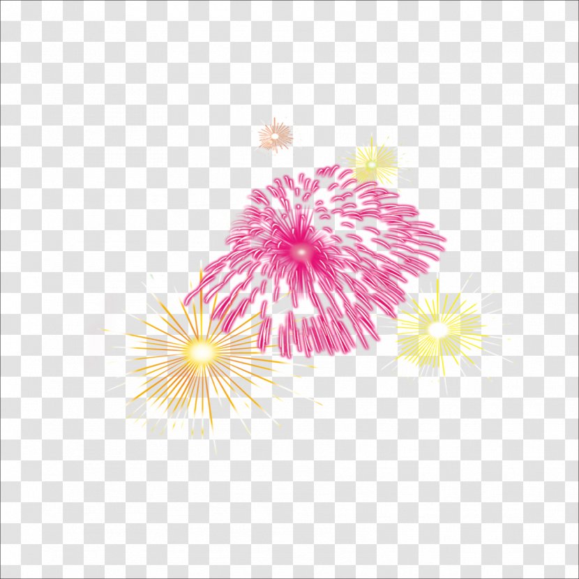Fireworks Papercutting - Chinese New Year Transparent PNG