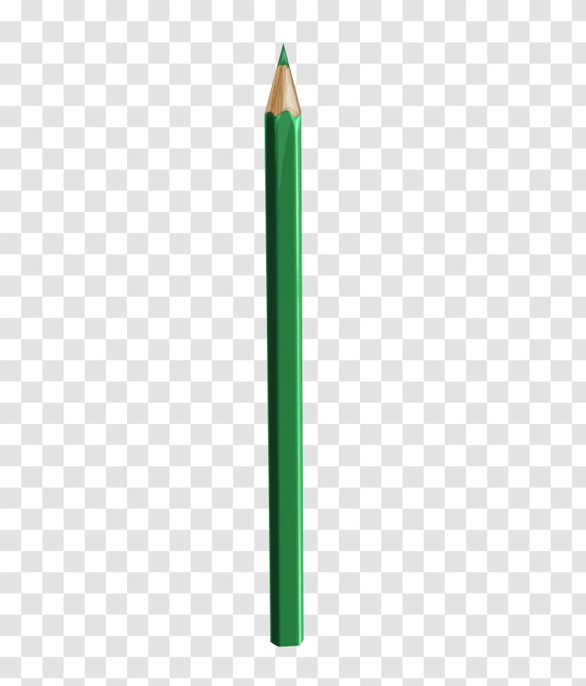 Pencil Green Stationery - Watercolor Pen Transparent PNG