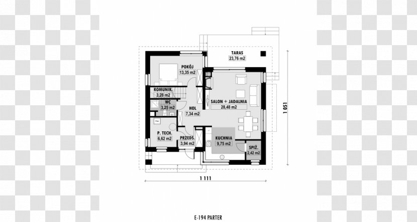 Powierzchnia Zabudowy House Floor Plan Building - Media Transparent PNG