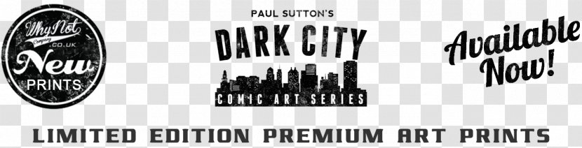 Logo Brand Font - Monochrome Photography - Dark City Transparent PNG