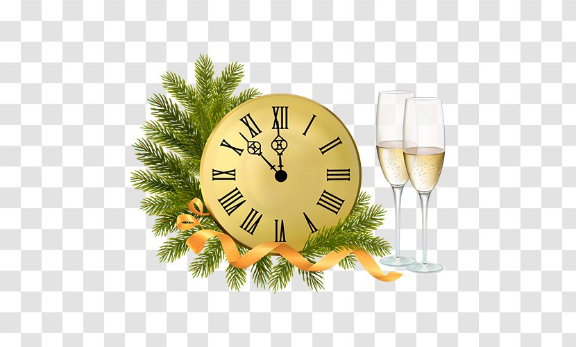New Year's Eve Day Clip Art - Tree - A Watch Transparent PNG