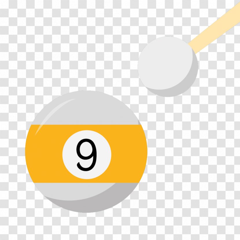 Download Icon - Orange - Number 9 Billiards Transparent PNG