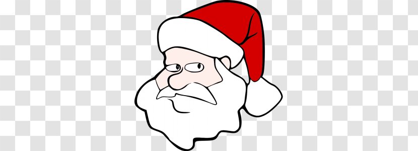 Santa Claus Cartoon Clip Art - Flower - Beard Cliparts Transparent PNG
