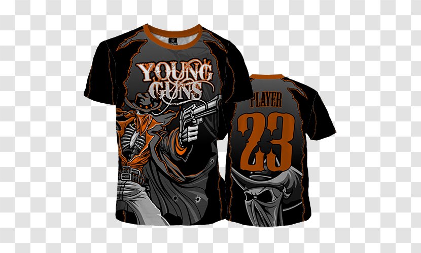 Young Guns T-shirt United States Outerwear - Tshirt - Skull Transparent PNG