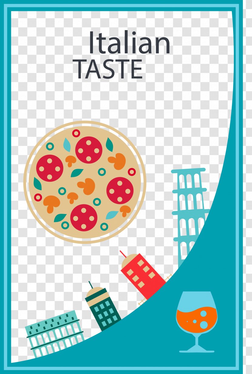 Pizza Italian Cuisine Italy Illustration - Area - AI Vector Transparent PNG