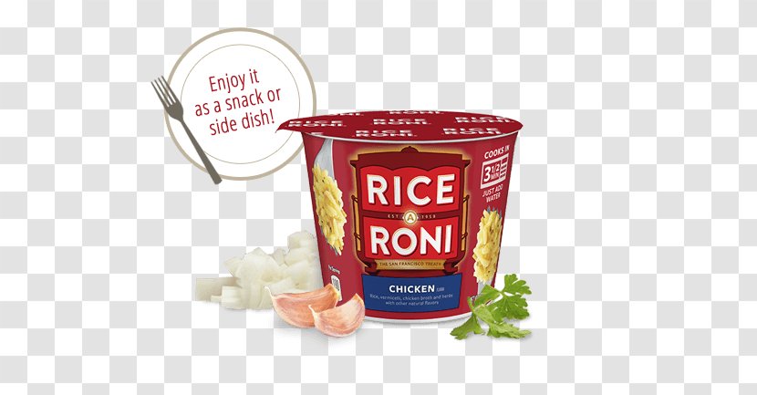 Pasta Rice-A-Roni Hainanese Chicken Rice Cup - Vermicelli Transparent PNG